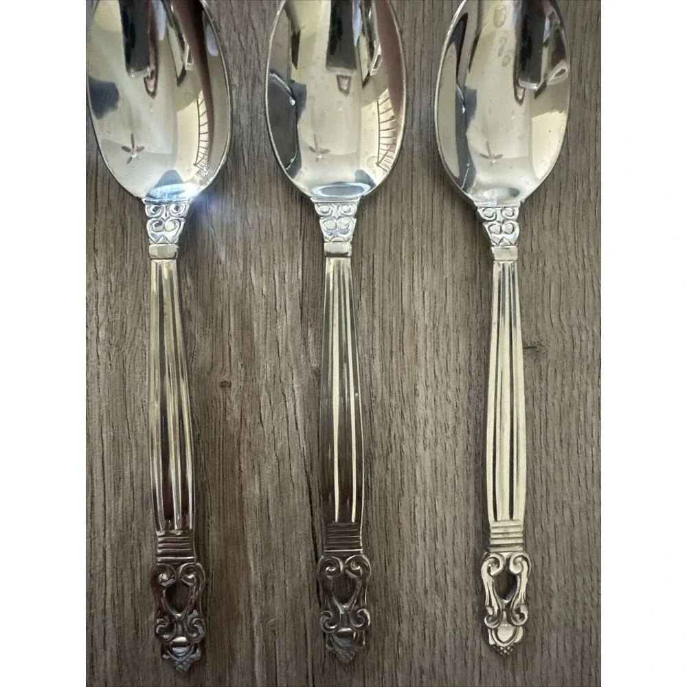4 Towle Stainless‎ Steel 18/10 KING GUSTAV Teaspoons China